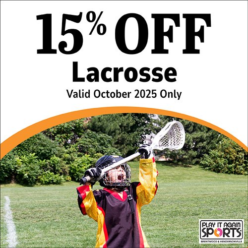 October Lacrosse Sale